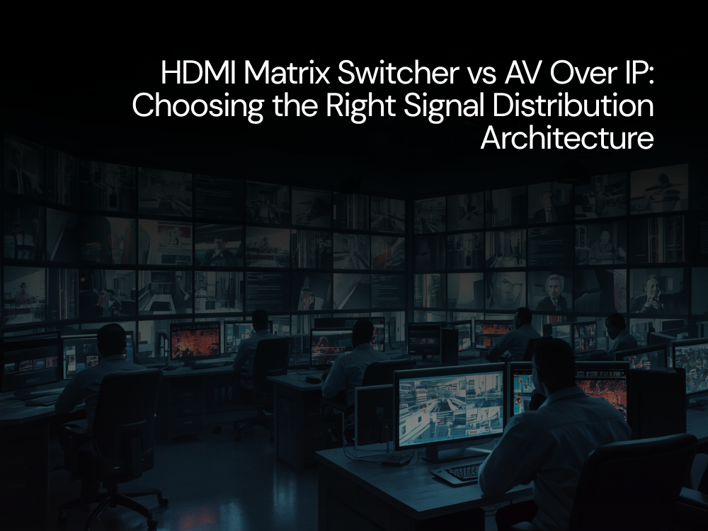 HDMI Matrix Switcher vs AV Over IP: Choosing the Right Signal Distribution Architecture